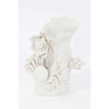 Blanc de Chine crab vase