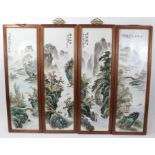 Four Chinese panels