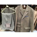 Gentlemen's William Evans tweed two piece shooting suit, the coat 44” chest, together with three pai