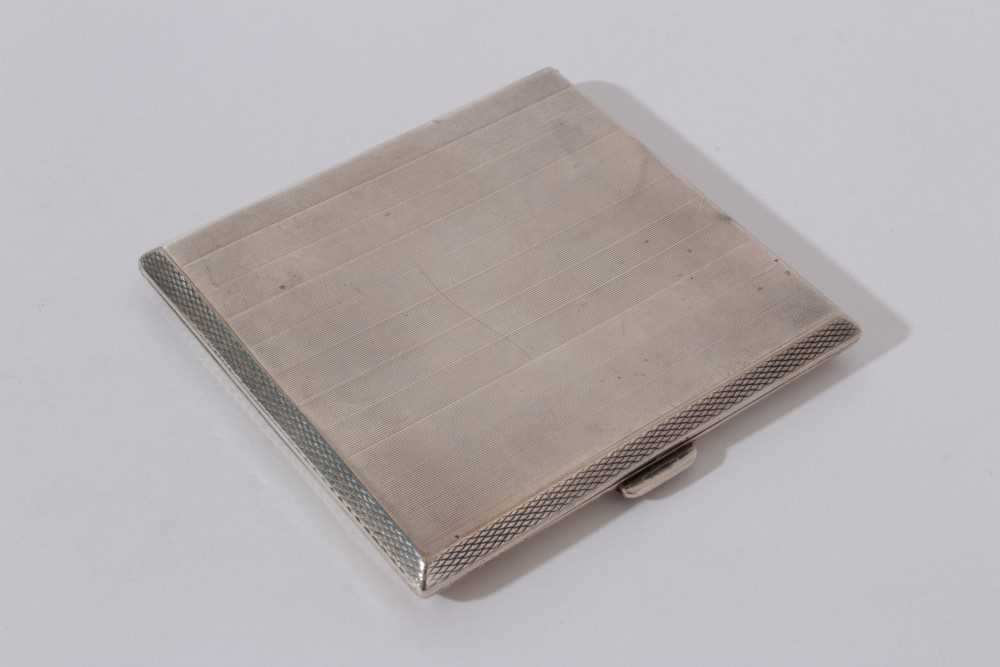 Late Victorian silver trinket box of rectangular form with hinged cover and embossed decoration (Bir - Image 11 of 13