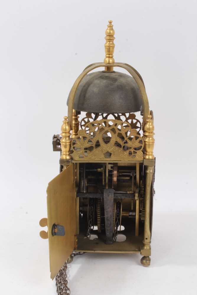 Seventeenth century and later thirty hour lantern clock - Image 7 of 9