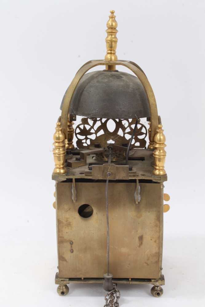 Seventeenth century and later thirty hour lantern clock - Image 5 of 9