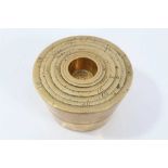 Set of 19th century brass stacking weights