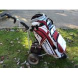 Wilson Staff electric golf caddy trolley with charger