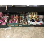 Collection of porcelain ornaments, figures, vases and decorated china