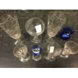 Small group of antique glasses
