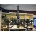Six branch gothic style chandelier