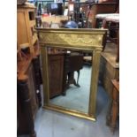 Regency style gilt overmantel mirror