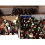 Collection of various alcohol miniatures