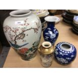 Satsuma vase and oriental porcelain (4)