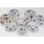 Extensive early 19th century Ridgway 'Japan Flowers Stone China' dinner service, including seven tur