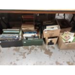 Seven boxes of various books including reference, children's, gardening etc