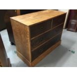 Edwardian chest of two short and two long drawers
