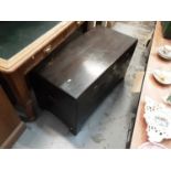 Good quality camphor wood blanket box with carved decoration