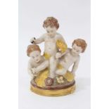 Continental porcelain figural group