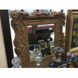 Antique French gilt gesso mirror