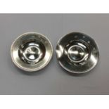 Two silver armada dishes