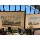 Two framed and glazed watercolours, including one indistinctly framed and one signed Robert Horne