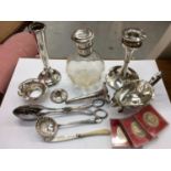 Group silver and plated items