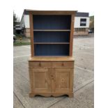 Antique pine two height dresser