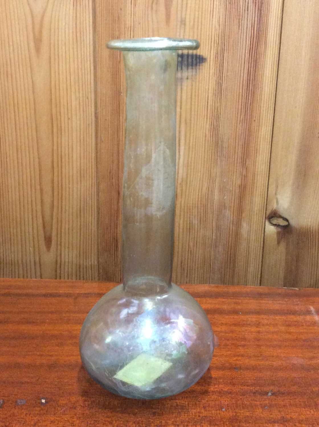 Ancient glass bottle vase