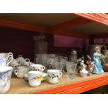 Selection of glassware and china