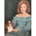 Young, late 20th century, oil of canvas, pair of portraits of Mr and Mrs Mann, both signed and dated
