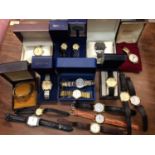 Group wristwatches, some boxed, including Rotary, Sekonda, Avia