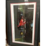 Gerald Coulson signed limited edition Formula One print 'The Wizard of OZ, number 118 of 500, mounte