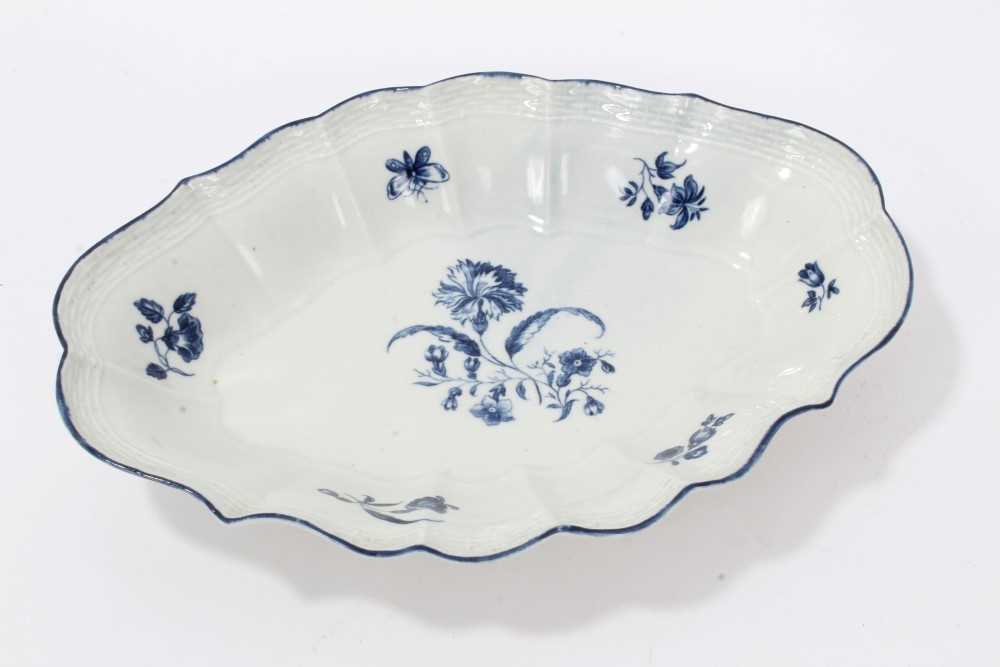 Mid 18th century Worcester blue and white porcelain sugar bowl, together with 18th century Worceste - Image 3 of 10