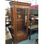 Modern Cherry wood display cabinet