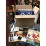 One box of various LP records