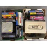 Selection vintage games including Sega mega drive, Nintendo etc and Marshall radio