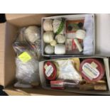 Box of sewing and various haberdashery items