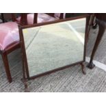 19th Century mahogany free standing dressing mirror