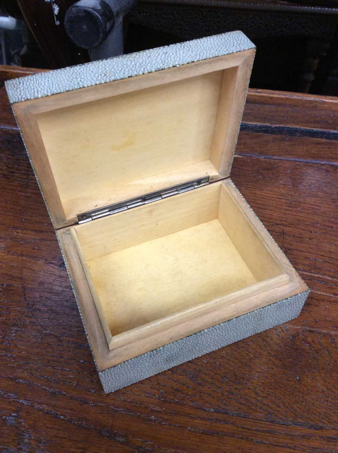 1930s shagreen cigar box - Image 3 of 3