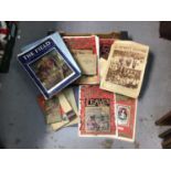Box of ephemera, including Royal memorabilia, Illustrated London News, Holly Leaves, etc