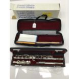 Pearl PF501 flute, serial number 74264, cased, as new condition