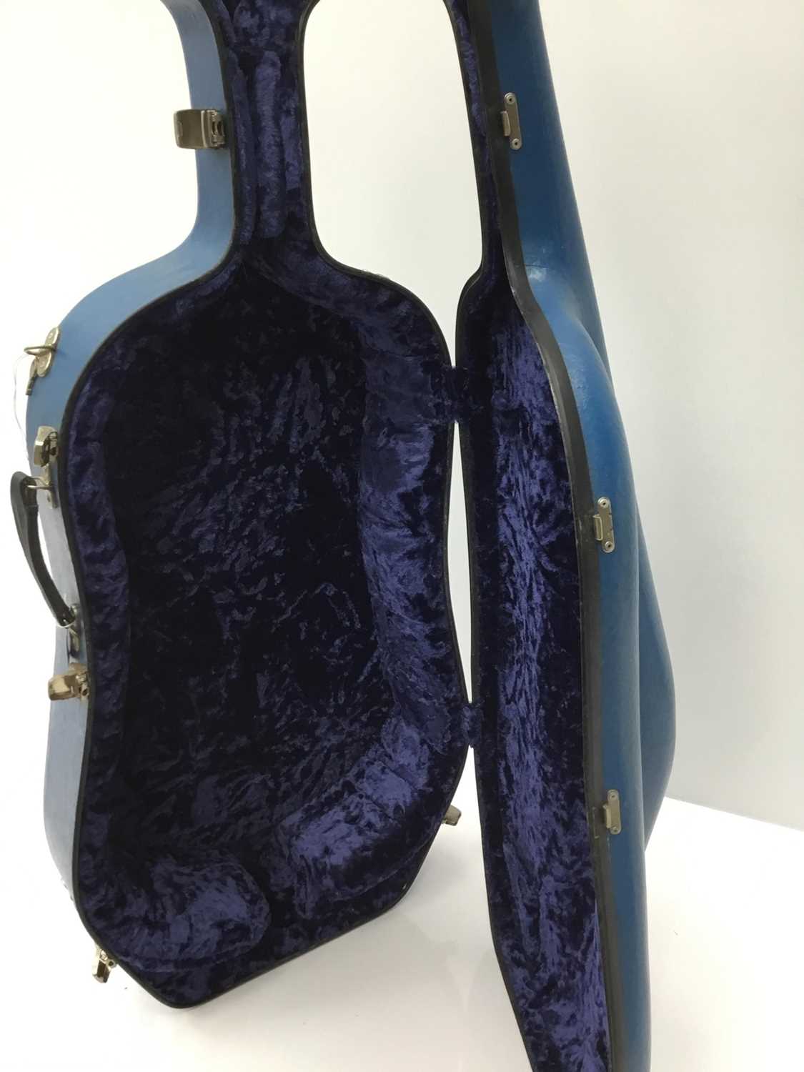 Cello case by Paxman Ltd, with blue finish, internal measurement approximately 132cm - Image 3 of 4