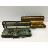 Two good quality violin cases by Jakob Winter, Germany together with five other violin cases