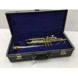 Boosey and Hawkes 400 brass trumpet, with 7c mouthpiece, cased, as new condition
