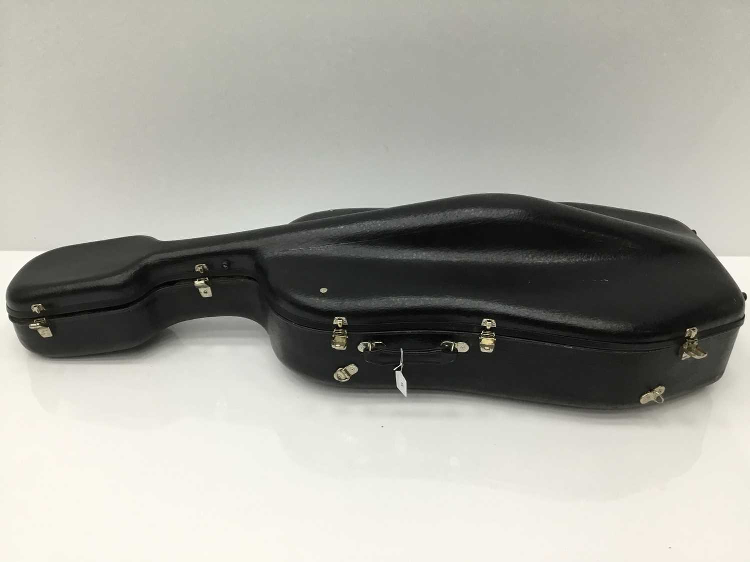 Cello case with black finish, internal measurement approximately 136cm