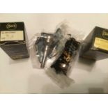 Bach 349 10C cornet mouthpiece, together with 349 7B cornet mouthpiece, both boxed, new. (2)