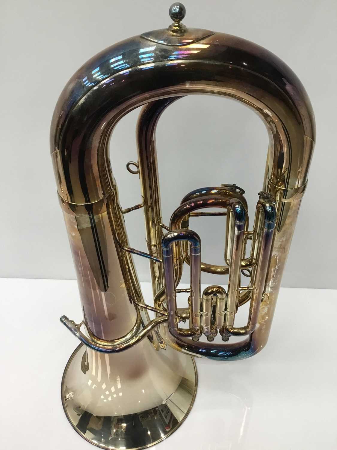 Besson 600 silvered Bb tuba, serial no. 685-711216, 97cm tall - Image 3 of 5