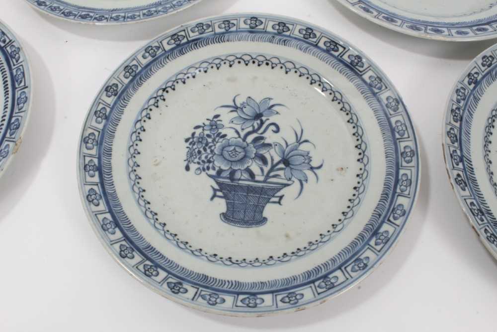 Five 18th century Chinese export plates - Image 7 of 18