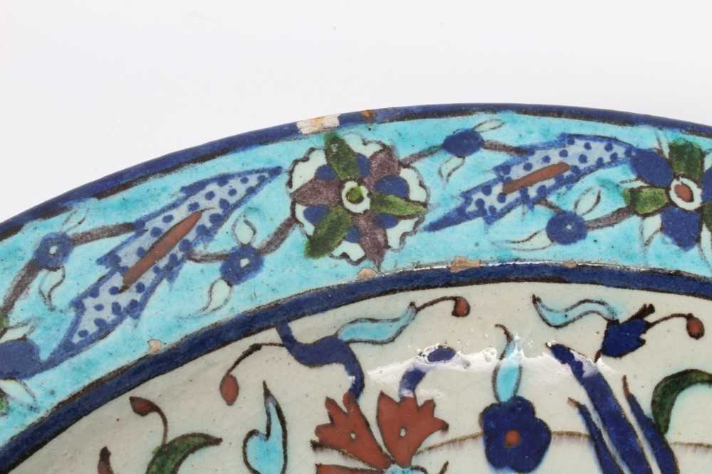 19th century Iznik dish - Image 2 of 11