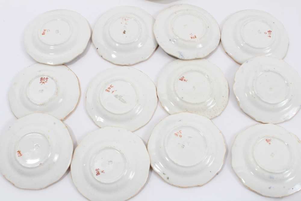 Early Victorian miniature 52 piece dinner set, probably Minton, transfer printed with an Oriental pa - Image 12 of 15