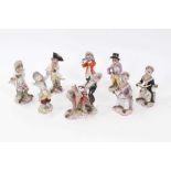 Dresden porcelain monkey band group