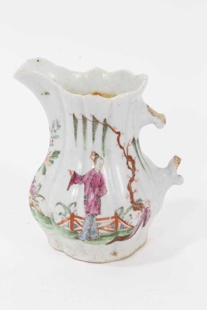 Early Worcester cream jug