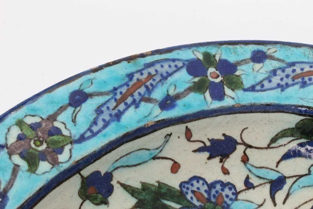 19th century Iznik dish - Image 4 of 11